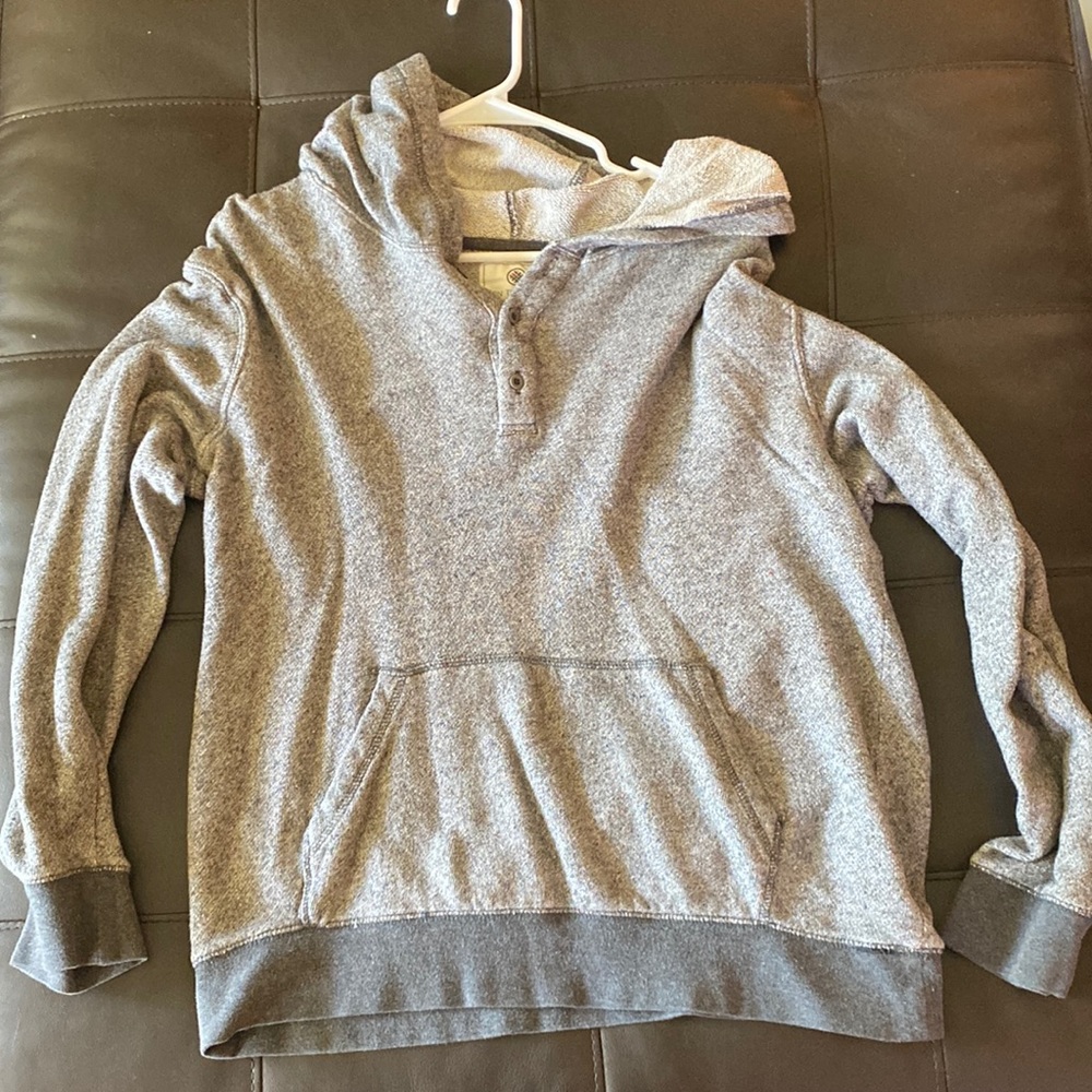 On the Byas Mens light hoodie, slightly worn no holes no tears